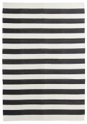Katoenen tapijt \'Nilo\' 200x290cm - Wit/Zwart
