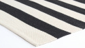 Katoenen tapijt \'Nilo\' 200x290cm - Wit/Zwart