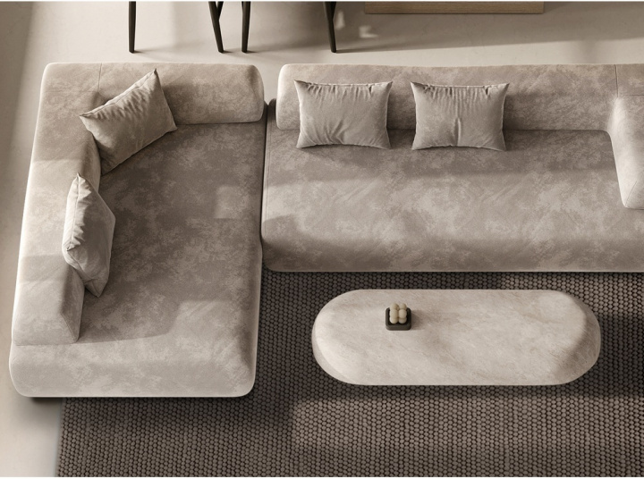 Wollen tapijt \'Avafors Wool Bubble\' 240x240cm - Bruin in de groep Vloerkleden / Wollen tapijten bij Reforma (V10190633)