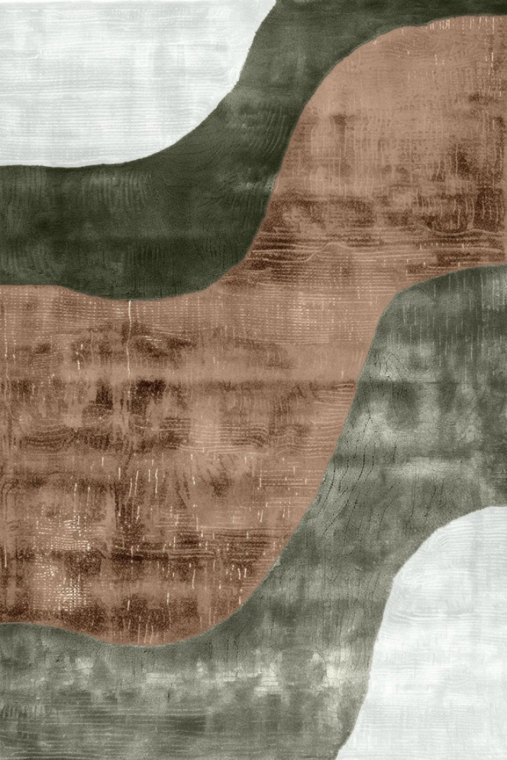 Wilton tapijt \'Barcelona\' 160x230cm - Bruin/Lichtgroen in de groep Inrichting / Vloerkleden / Geweven Vloerkleden bij Reforma (V10197011)
