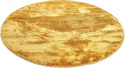 Rond tapijt \'Aranga Super Soft\' 200cm - Geel