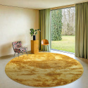 Rond tapijt \'Aranga Super Soft\' 200cm - Geel