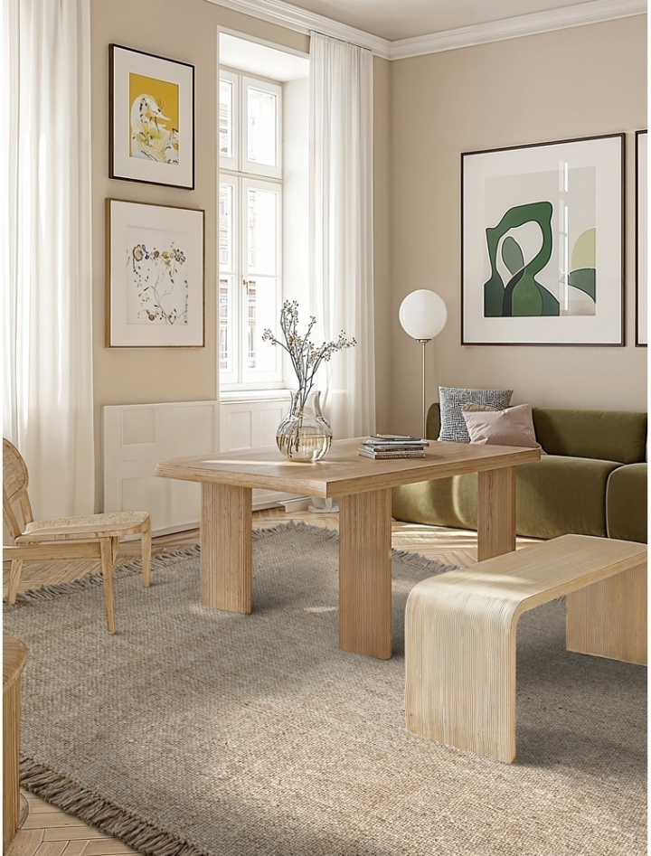 Wollen vloerkleed \'Dalita\' - Bruin in de groep Vloerkleden / Wollen tapijten bij Reforma (V10199)