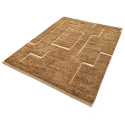 Hoogpolig Vloerkleed \'Kiberg Handgeweven Wol\' - Beige