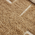 Hoogpolig Vloerkleed \'Kiberg Handgeweven Wol\' - Beige