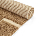 Hoogpolig Vloerkleed \'Kiberg Handgeweven Wol\' - Beige