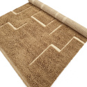 Hoogpolig Vloerkleed \'Kiberg Handgeweven Wol\' - Beige