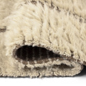 Hoogpolig Vloerkleed \'Kiberg Handgeweven Wol\' - Wit