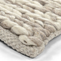 Wollen vloerkleed \'Talvia Braided Wool\' - Natuurlijk