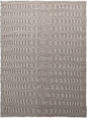 Wollen vloerkleed \'Larkana\' - Bruin/wit