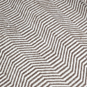 Wollen vloerkleed \'Larkana\' - Bruin/wit