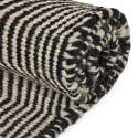 Wollen vloerkleed \'Larkana\' - Beige/zwart