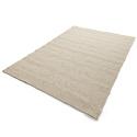 Wollen vloerkleed \'Larkana\' - Beige/wit