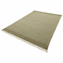 Wollen vloerkleed \'Arbil\' - Groen/wit