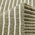 Wollen vloerkleed \'Arbil\' - Groen/wit