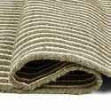 Wollen vloerkleed \'Arbil\' - Groen/wit