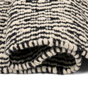 Wollen vloerkleed \'Monastir\' - Zwart/wit