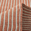 Wollen vloerkleed \'Arbil\' - Terracotta/wit