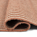 Wollen vloerkleed \'Arbil\' - Terracotta/wit