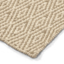 Wollen vloerkleed \'Monastir\' - Beige/wit