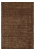 Wollen vloerkleed \'Rozen Handloom Wool Premium\' - Bruin