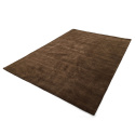 Wollen vloerkleed \'Rozen Handloom Wool Premium\' - Bruin