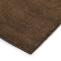 Wollen vloerkleed \'Rozen Handloom Wool Premium\' - Bruin