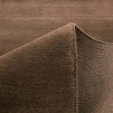 Wollen vloerkleed \'Rozen Handloom Wool Premium\' - Bruin