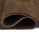 Wollen vloerkleed \'Rozen Handloom Wool Premium\' - Bruin