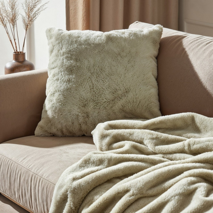 Plaid \'Aranga Super Soft Throw\' 130x170cm - Lichtgroen in de groep Inrichting / Textiel / Plaids & dekens bij Reforma (V10201572)