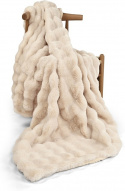 Plaid \'Aranga Bubble Throw\' 130x170cm - Beige