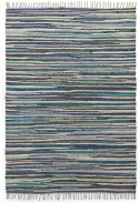 Lappenkleed \'Home\' - Meerkleurig/blauw