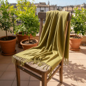 Geruite \'Samantha\' 130x170cm - Olijfgroen