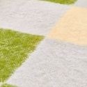 Geruite \'Audrey Check\' 130x170cm - Beige/groen/paars