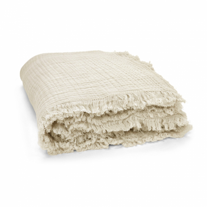 Mousseline deken \'Dorena\' 130x170cm - Grijs in de groep Inrichting / Textiel / Plaids & dekens bij Reforma (V10201741)