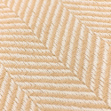 Katoenen deken \'Denisa Fishbone\' 130x170cm - Beige/wit