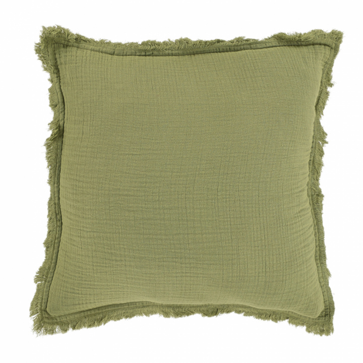 Kussenhoes \'Dorena\' 45x45cm - Groen in de groep Inrichting / Textiel / Kussenslopen bij Reforma (V10201749)