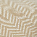 Kussenhoes \'Denisa Fishbone\' 45x45cm - Beige/wit