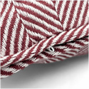 Kussenhoes \'Denisa Fishbone\' 45x45cm - Rood/wit
