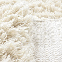 Hoogpolig Vloerkleed \'Fassale Handwoven Wool\' - Wit
