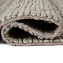 Wollen vloerkleed \'Talvia Braided Wool\' - Grijs