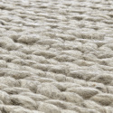 Wollen vloerkleed \'Talvia Braided Wool\' - Grijs