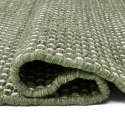 Wollen vloerkleed \'Ovelia\' - Groen/wit
