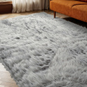 Hoogpolig Vloerkleed \'Sohar\' - Lichtgrijs