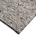 Wollen vloerkleed \'Talvia Braided Wool\' - Donkergrijs