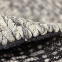 Wollen vloerkleed \'Talvia Braided Wool\' - Donkergrijs