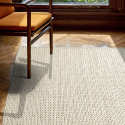 Wollen vloerkleed \'Talvia Braided Wool\' - Wit