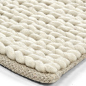 Wollen vloerkleed \'Talvia Braided Wool\' - Wit