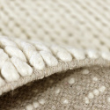 Wollen vloerkleed \'Talvia Braided Wool\' - Wit