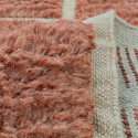 Vloerkleed \'Leknes Handgeweven Wol\' - Terracotta